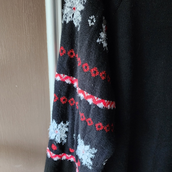 Festive Black Christmas Sweater - Picture 5 of 5